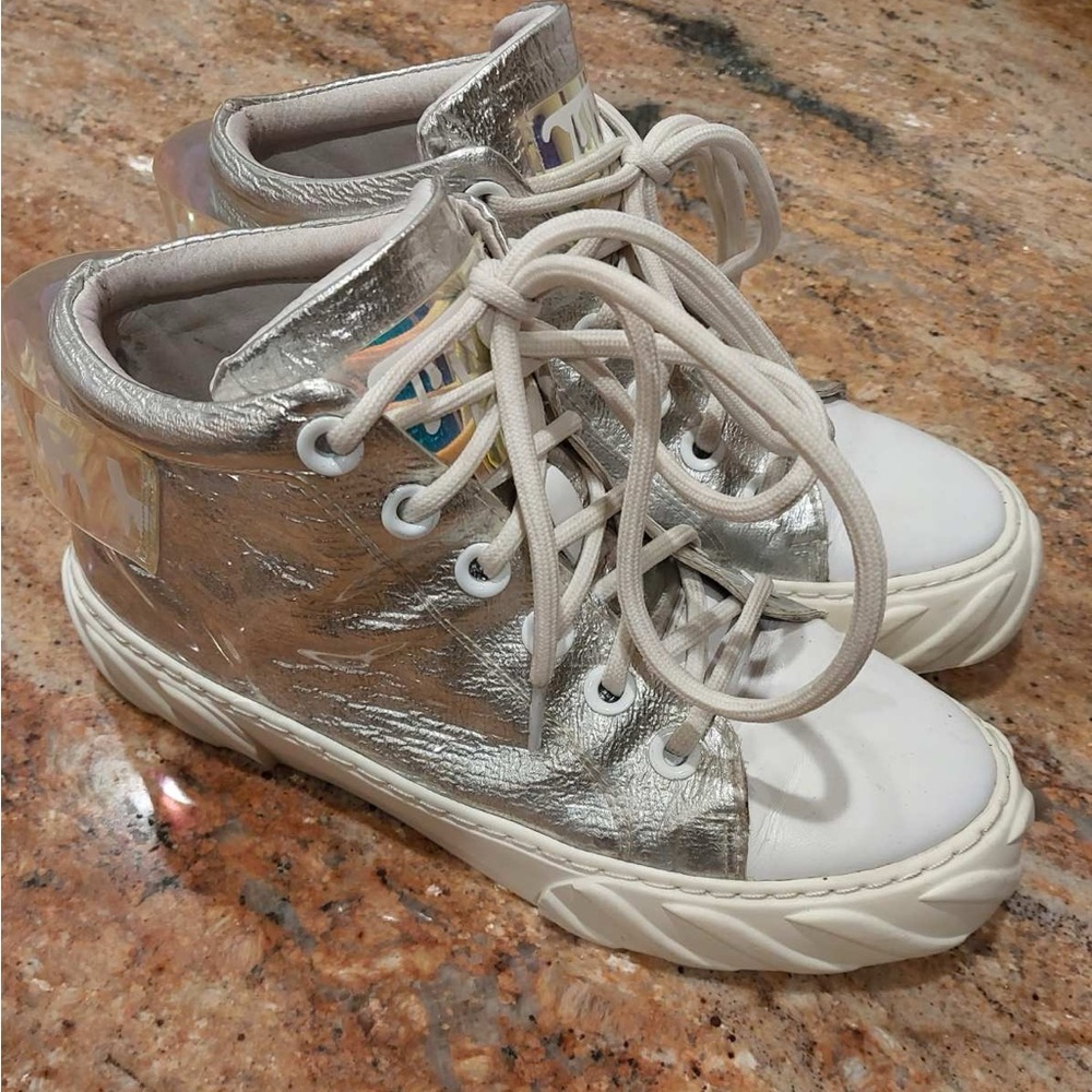 Girls' leather sneakers.  Brought from Europe.  Perfect condition